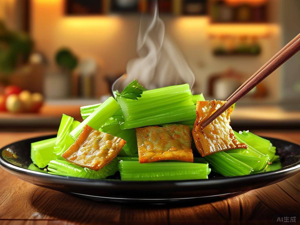 春季养生佳肴：芹菜炒香干的健康益处与烹饪技巧